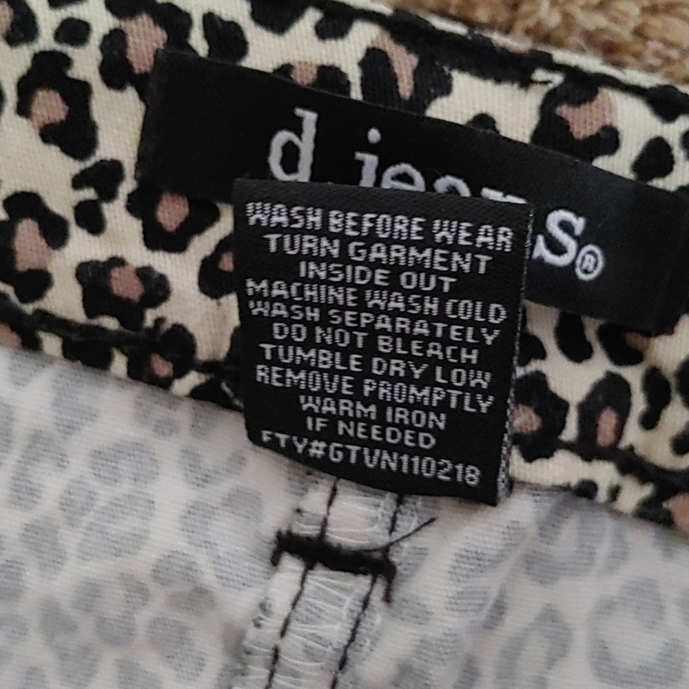 d.jeans Animal Print Skirt Size 10 - Picture 6 of 6